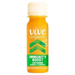 Vive Organic Immunity Boost Cayenne, Ginger & Turmeric Shot (2oz bottle)