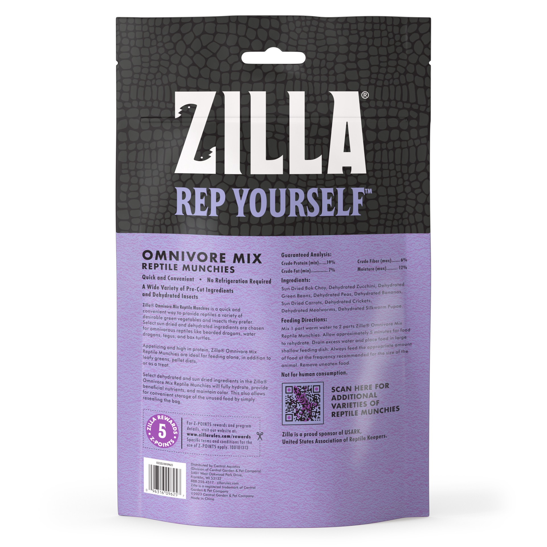 slide 5 of 10, Zilla Reptile Munchies Omnivore Resealable Bag, 4 Ounces, 1 ct