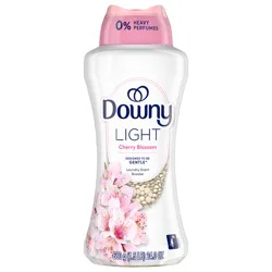 Downy Light Laundry Scent Booster Beads, Cherry Blossom Scent, 24 OZ, In-wash fabric beads designed to be gentle with a light boost of scent, No Heavy Perfumes