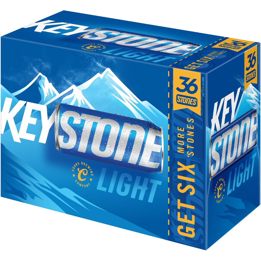 slide 3 of 6, Keystone Light, 36 ct