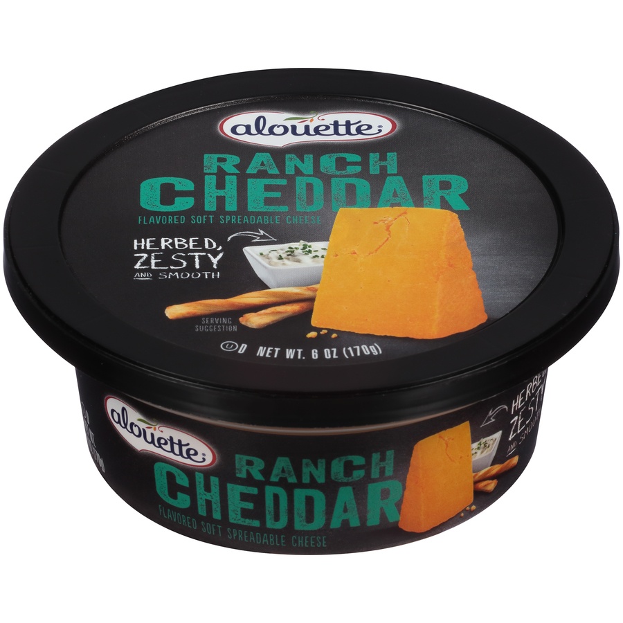 slide 1 of 6, Alouette Ranch Cheddar Soft Spreadable Cheese, 6 oz