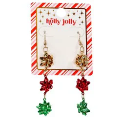 Holly Jolly Holiday Earrings - Trio Gift Bows