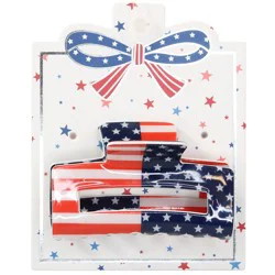 Fantasia Accessories Patriotic Flag Claw Hair Clip