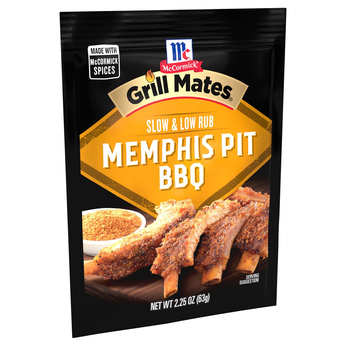 slide 3 of 9, McCormick Grill Mates Slow & Low Memphis Pit BBQ Rub, 2.25 oz, 2.25 oz