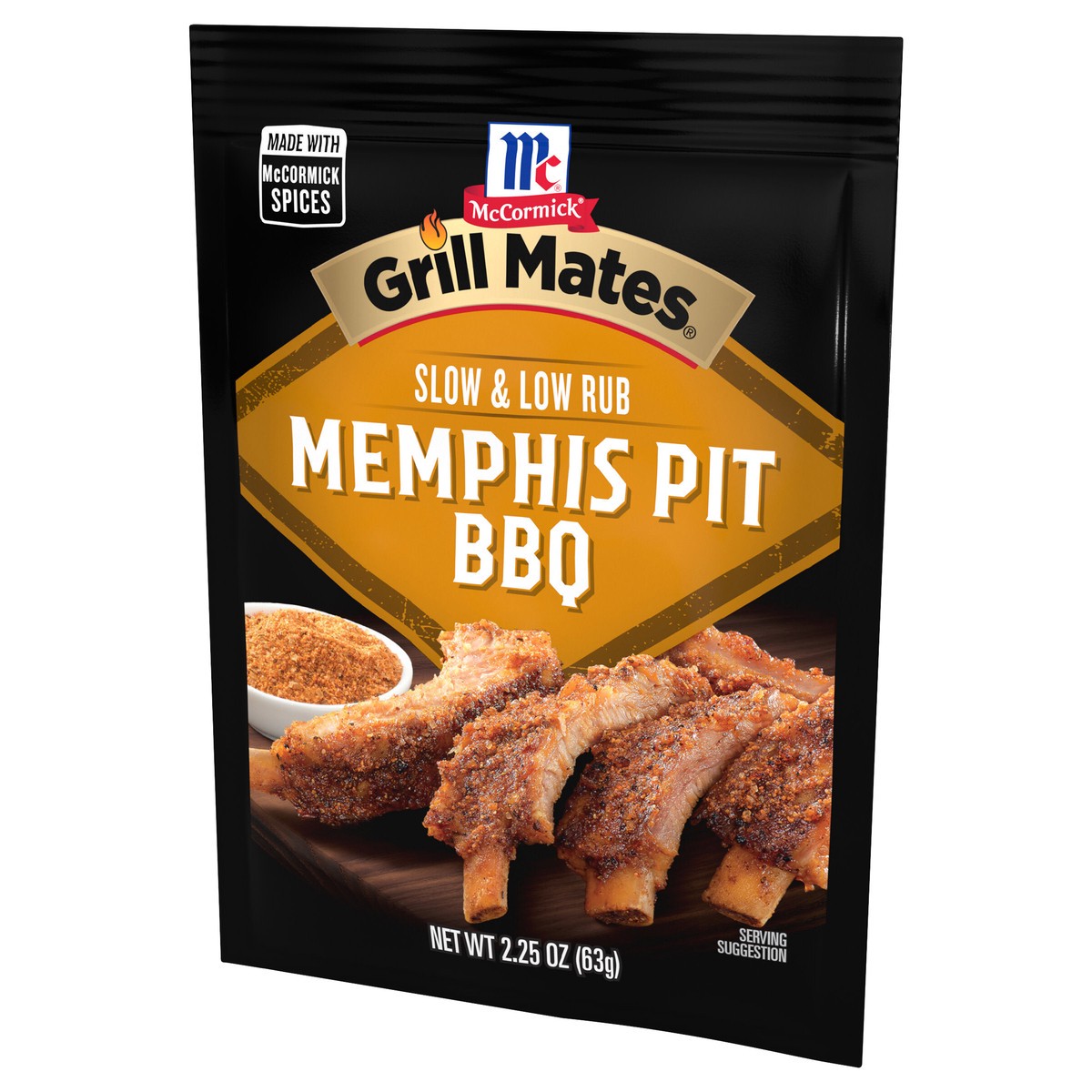 slide 6 of 9, McCormick Grill Mates Slow & Low Memphis Pit BBQ Rub, 2.25 oz, 2.25 oz