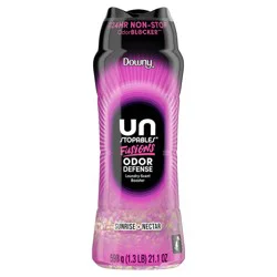 Downy Unstopables Fusions Odor Defense In-Wash Laundry Scent Booster Beads, Sunrise + Nectar Scent, 21.1 OZ, 2-in-1 Laundry Beads for Odor Defense