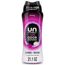 Downy Unstopables Fusions Odor Defense In-Wash Laundry Scent Booster Beads, Sunrise + Nectar Scent, 21.1 OZ, 2-in-1 Laundry Beads for Odor Defense