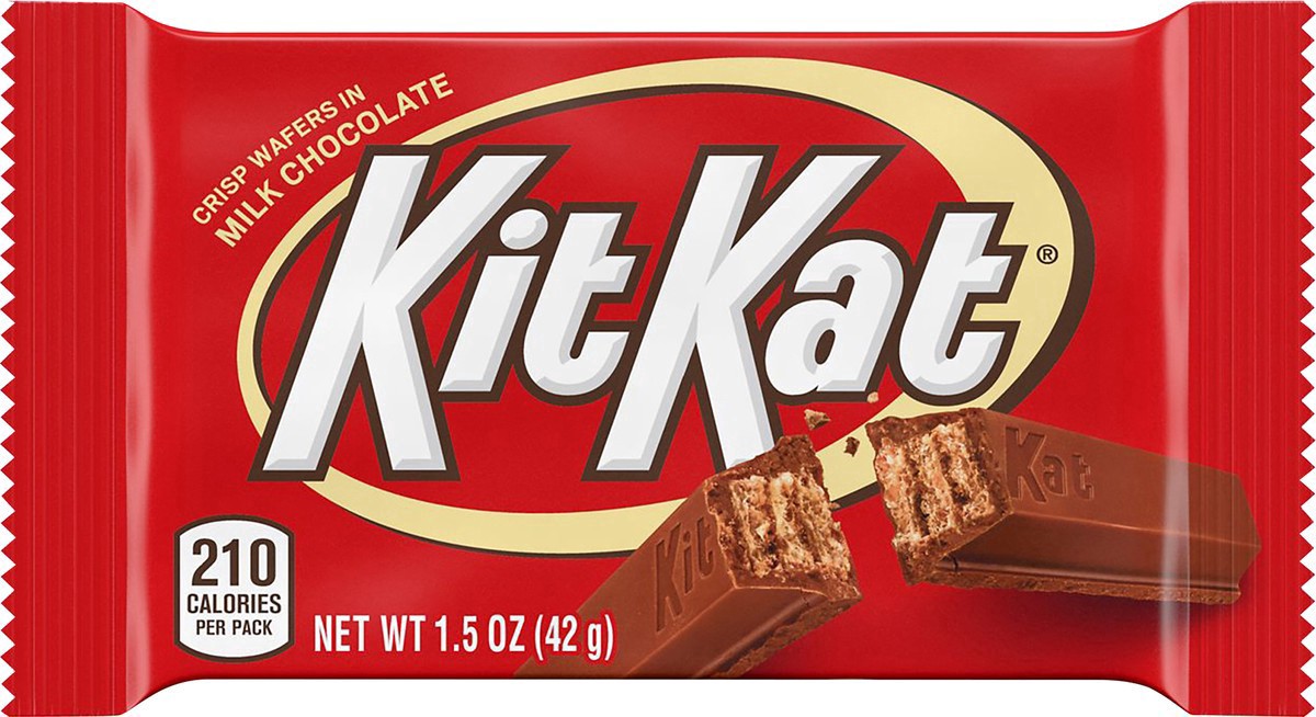 slide 6 of 7, KIT KAT Milk Chocolate Wafer Bar, 1.5 oz