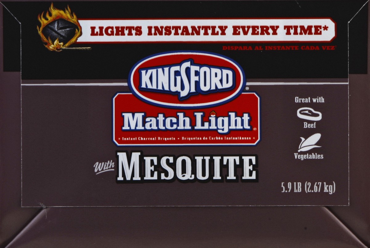 slide 4 of 5, Kingsford Mesquite Match Light Briquets, 5.9 lb