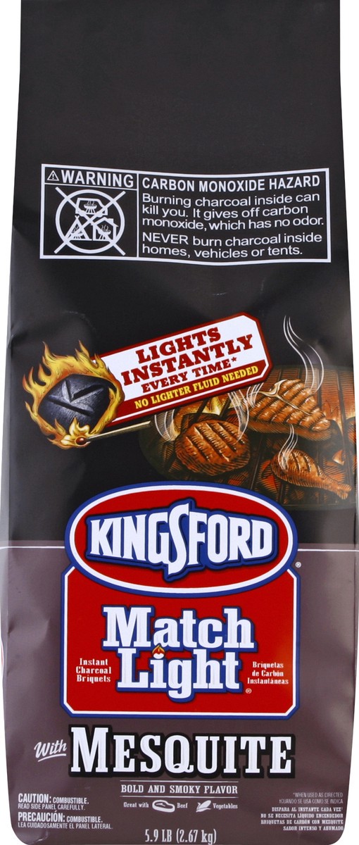 slide 3 of 5, Kingsford Mesquite Match Light Briquets, 5.9 lb