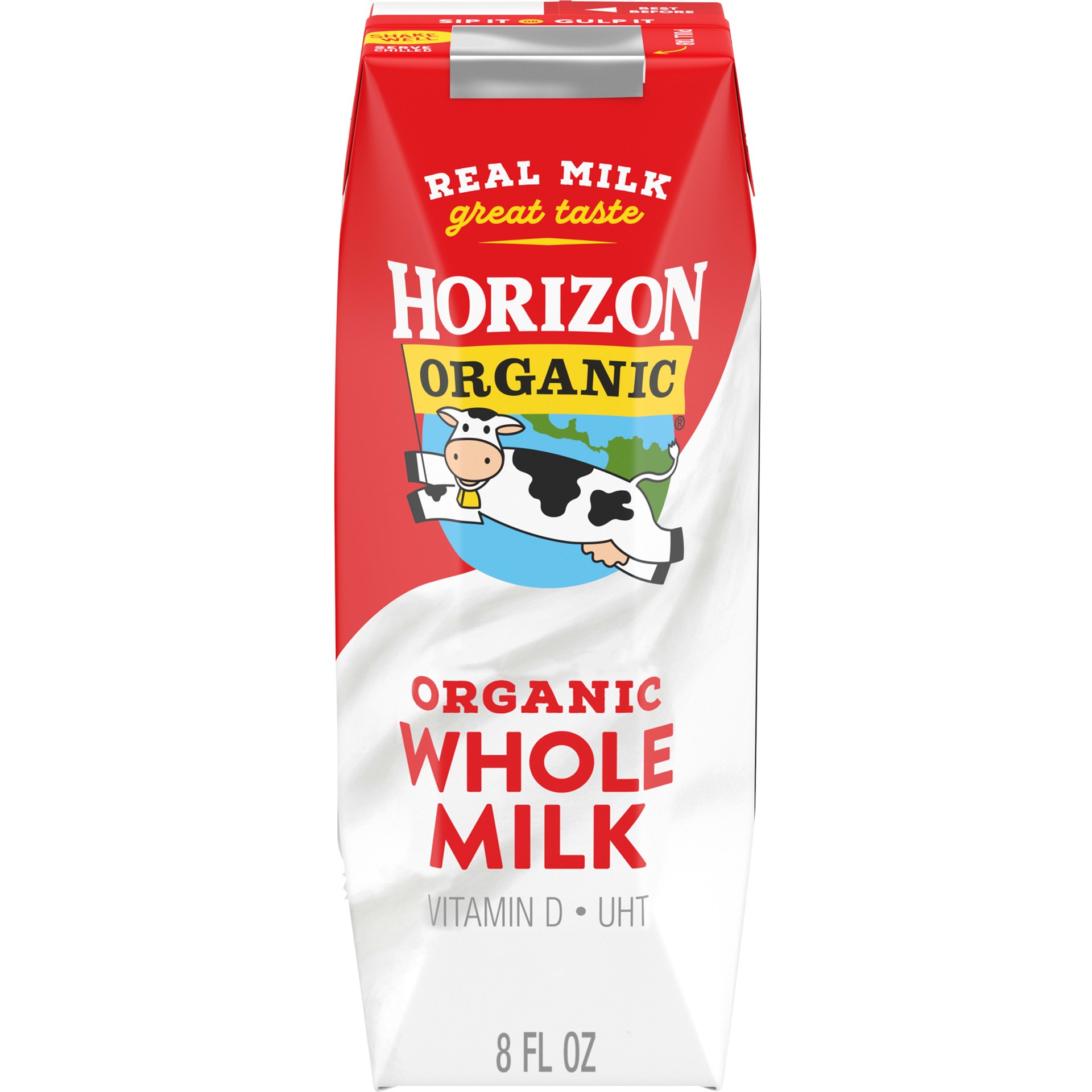 slide 1 of 10, Horizon Organic Shelf-Stable Whole Milk Box, 8 fl oz, 8 fl oz
