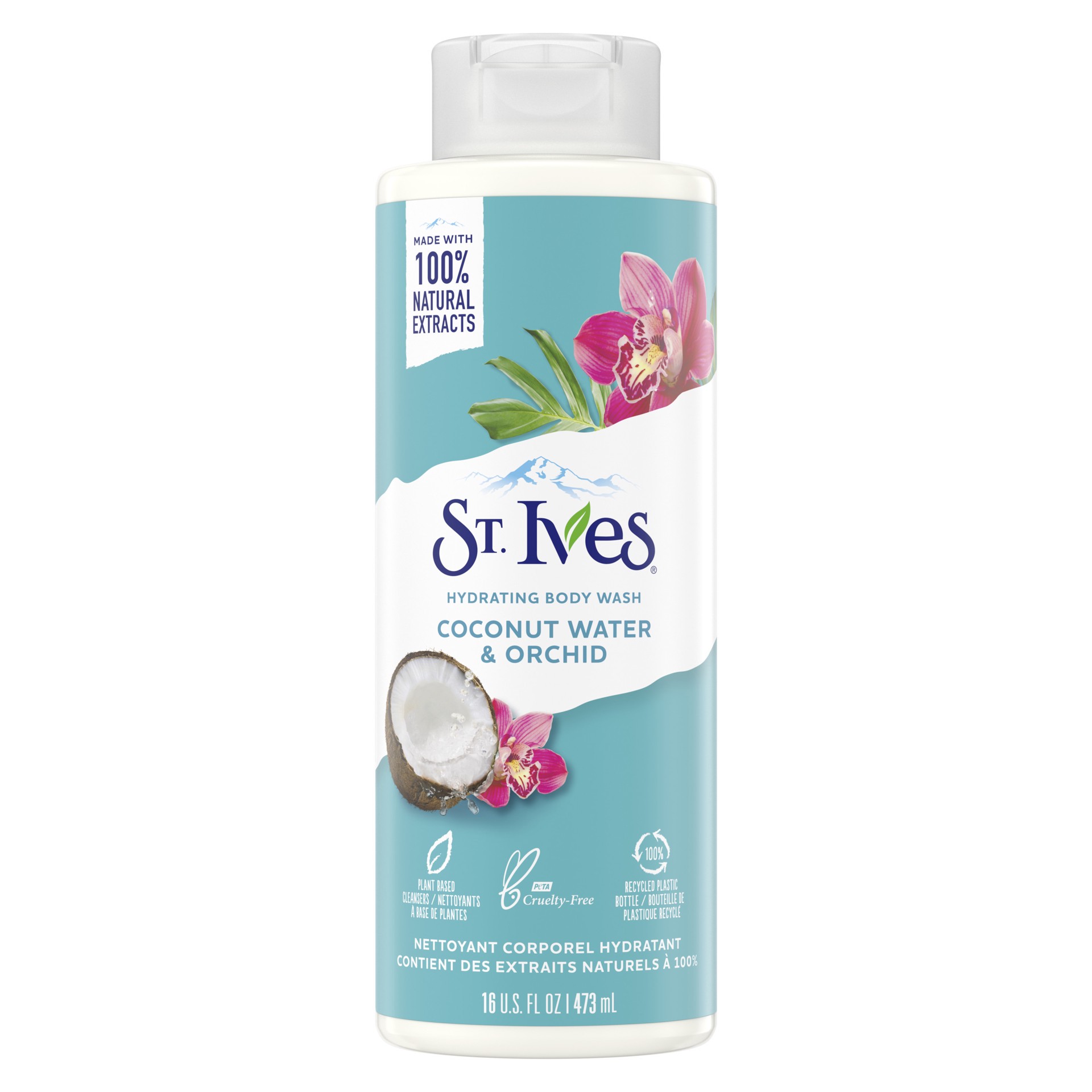 slide 1 of 4, St. Ives Coconut Water & Orchid Hydrating Body Wash, 16 oz