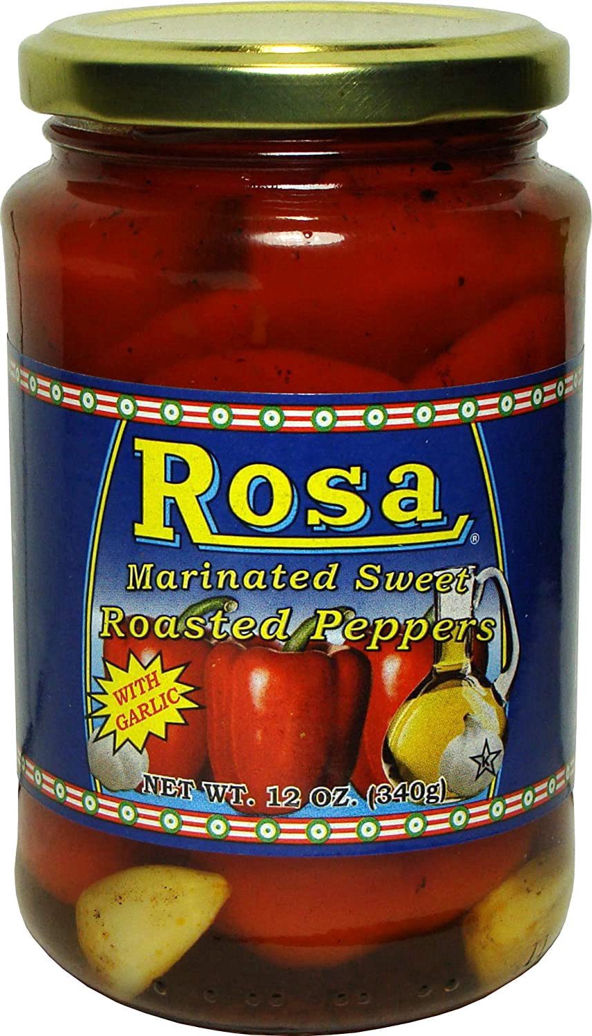 slide 1 of 1, Rosa Roasted Pepper with Garlic, 12 oz