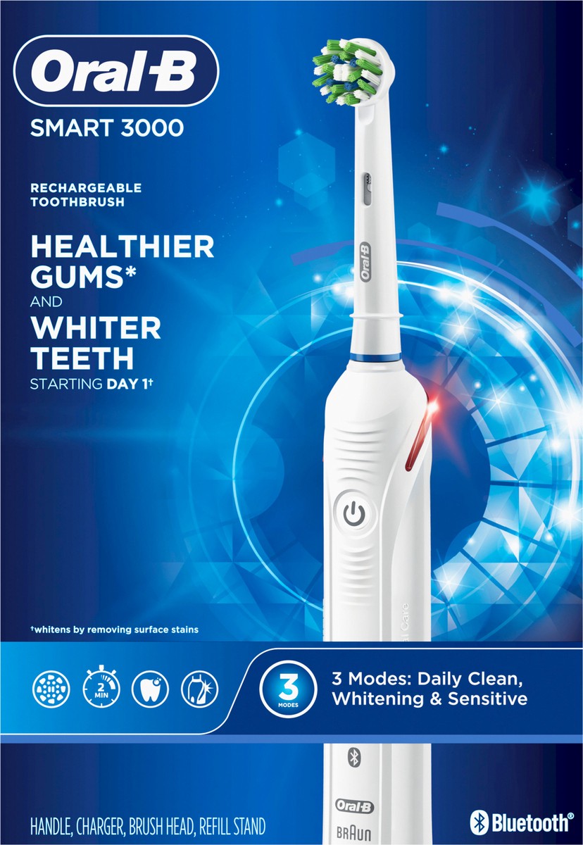 slide 2 of 2, Oral-B Smart 3000 Electric Toothbrush, White, 1 ct