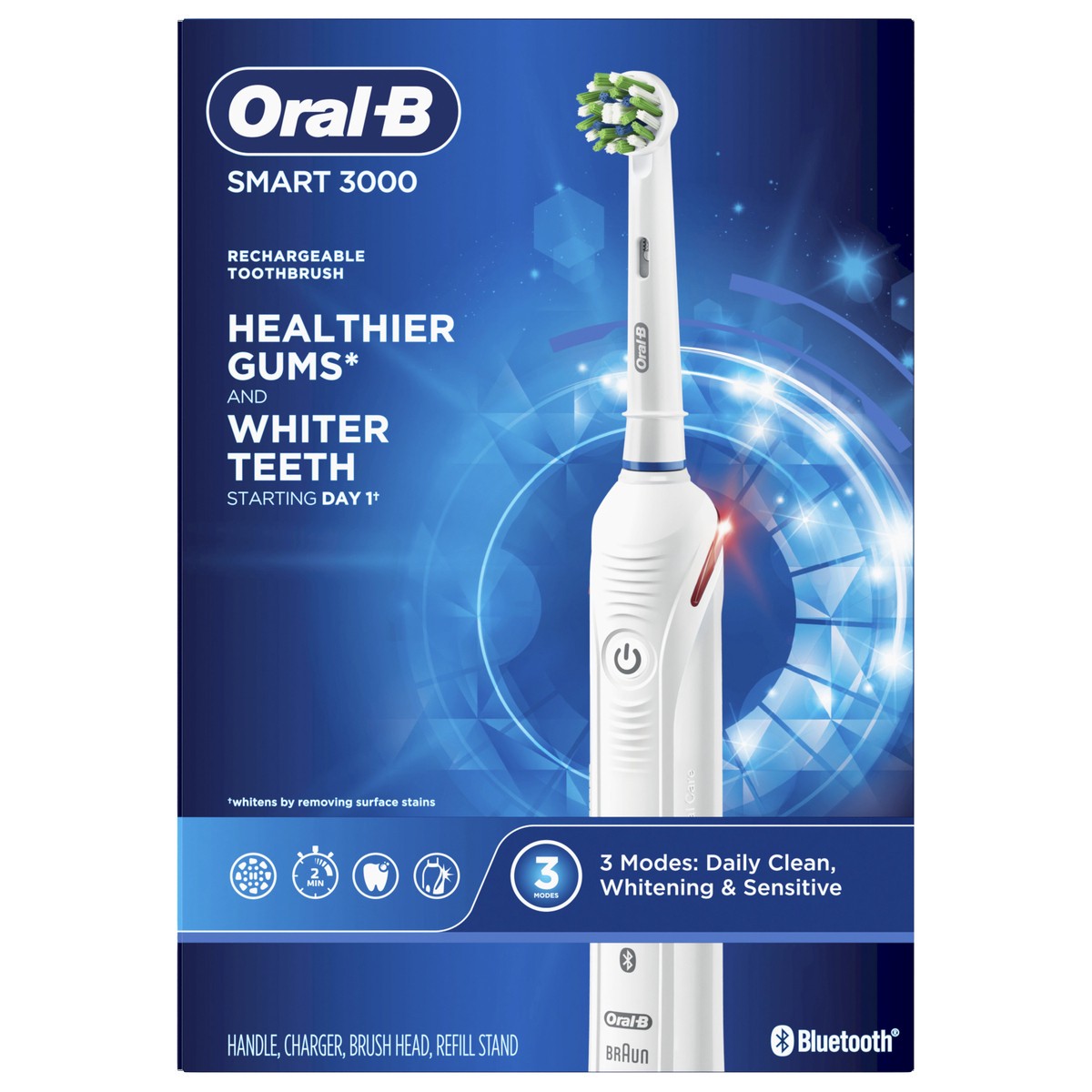 slide 1 of 2, Oral-B Smart 3000 Electric Toothbrush, White, 1 ct