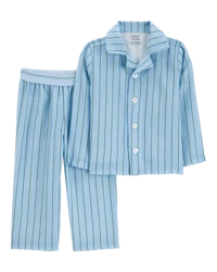 Carters Toddler Striped Loose Fit 2-Piece Pajamas Blue 4T