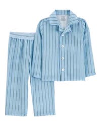 Carters Toddler Striped Loose Fit 2-Piece Pajamas Blue 4T