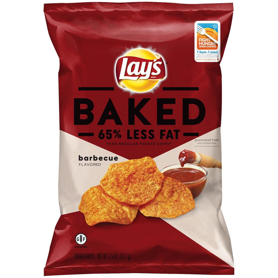 slide 2 of 4, Lay's Baked Barbeque Potato Crisps, 6.25 oz