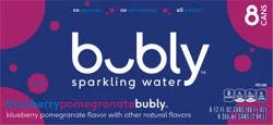 Bubly Sparkling Water Blueberry Pomegranate 12 Fl Oz 8 Count