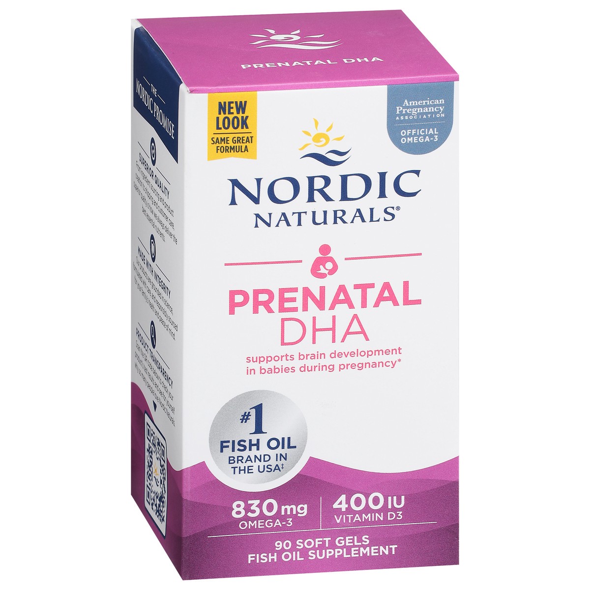 slide 7 of 9, Nordic Naturals Prenatal DHA 90 Soft Gels, 90 ct