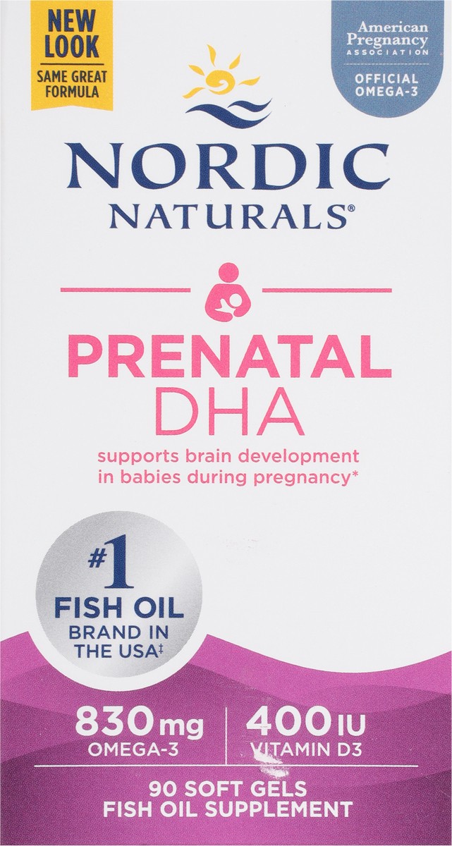 slide 4 of 9, Nordic Naturals Prenatal DHA 90 Soft Gels, 90 ct