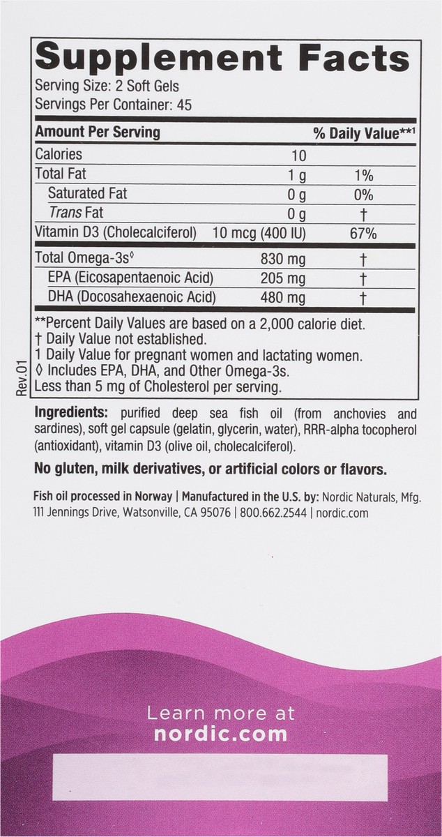 slide 6 of 9, Nordic Naturals Prenatal DHA 90 Soft Gels, 90 ct