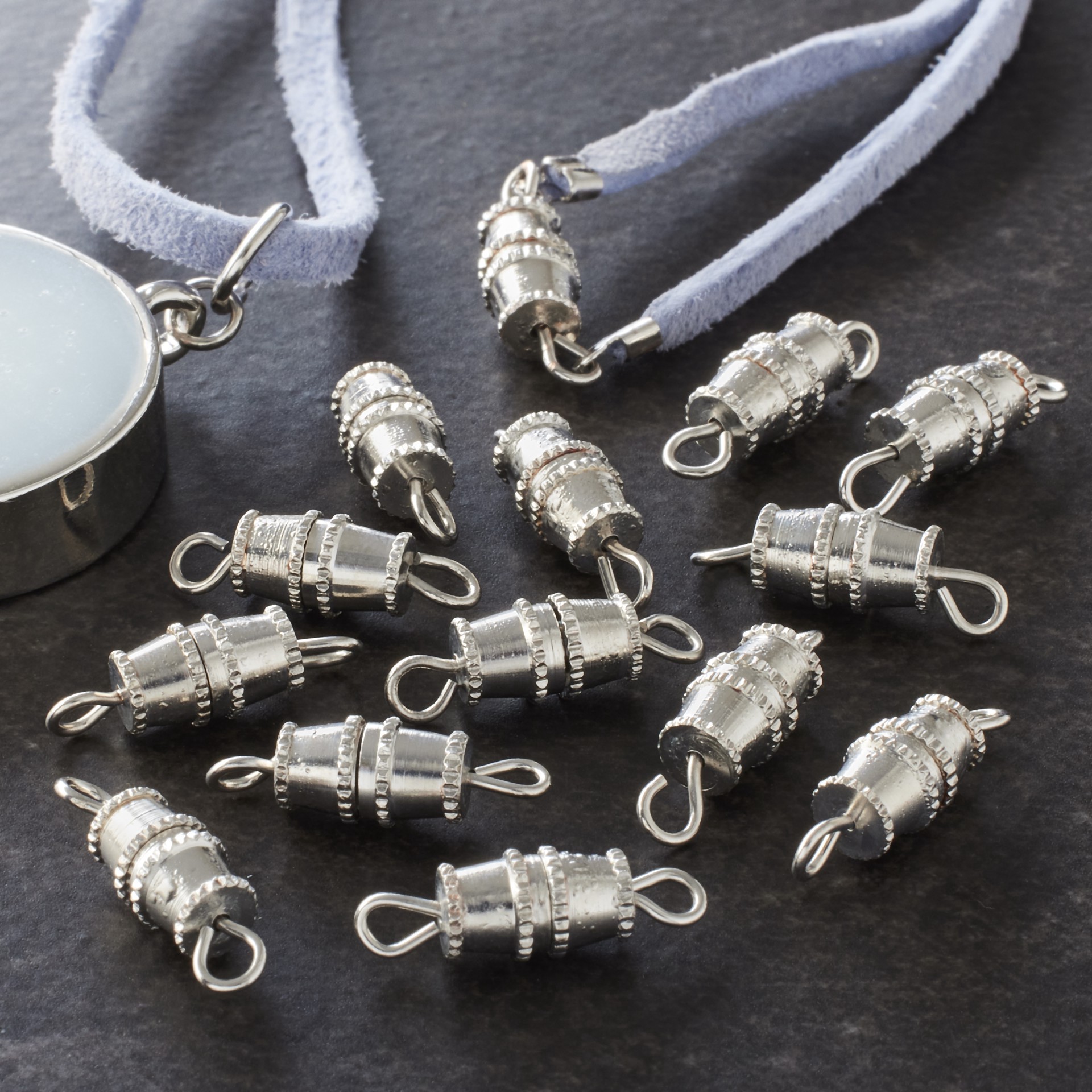 slide 2 of 2, 10mm Barrel Screw Clasps, 24ct. By Bead Landing, 10mm