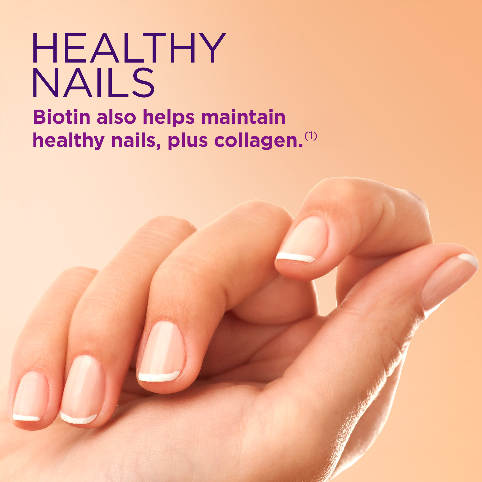 slide 4 of 5, Nature's Bounty Hair Skin and Nails Gummy Vitamins with Biotin and Collagen, 140 Ct, 140 ct