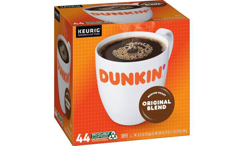 slide 3 of 19, Dunkin' K-Cup Pods Medium Roast Original Blend Coffee, 44 ct