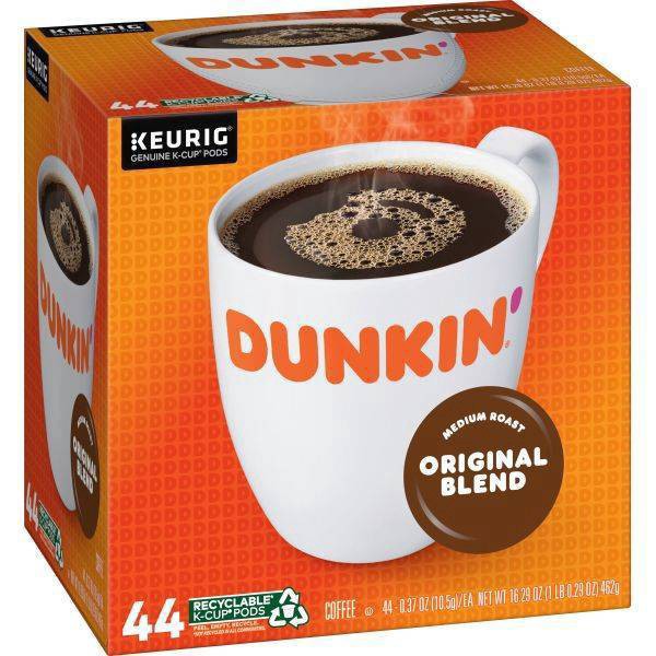 slide 18 of 19, Dunkin' K-Cup Pods Medium Roast Original Blend Coffee, 44 ct
