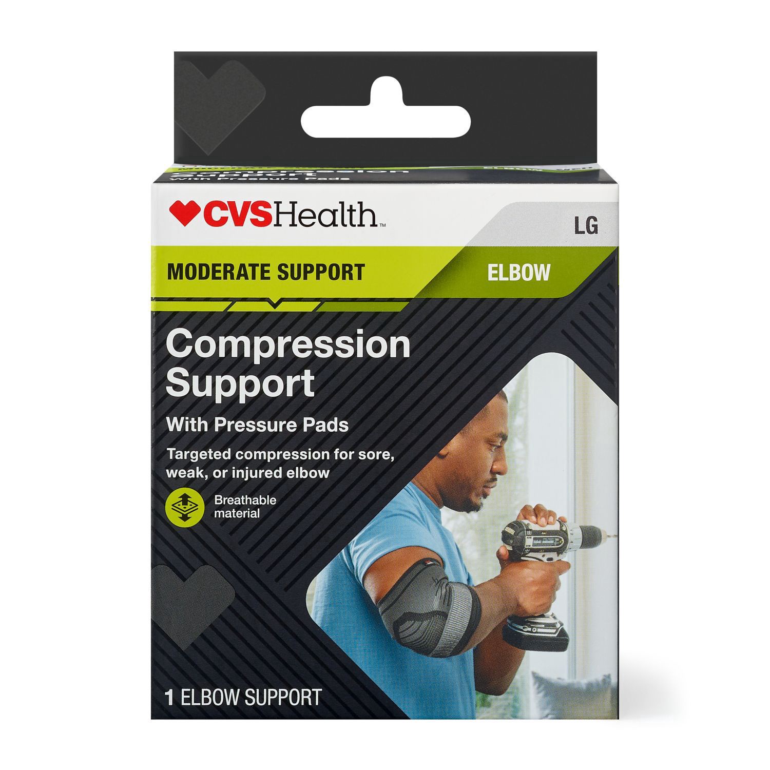 slide 1 of 1, CVS Health Moderate Compression Support Pads, 1 ct
