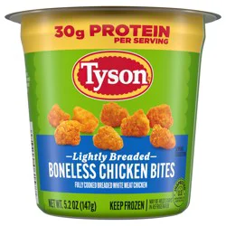 Tyson Lightly Breaded Boneless Chicken Bites Cup, 5.2 oz