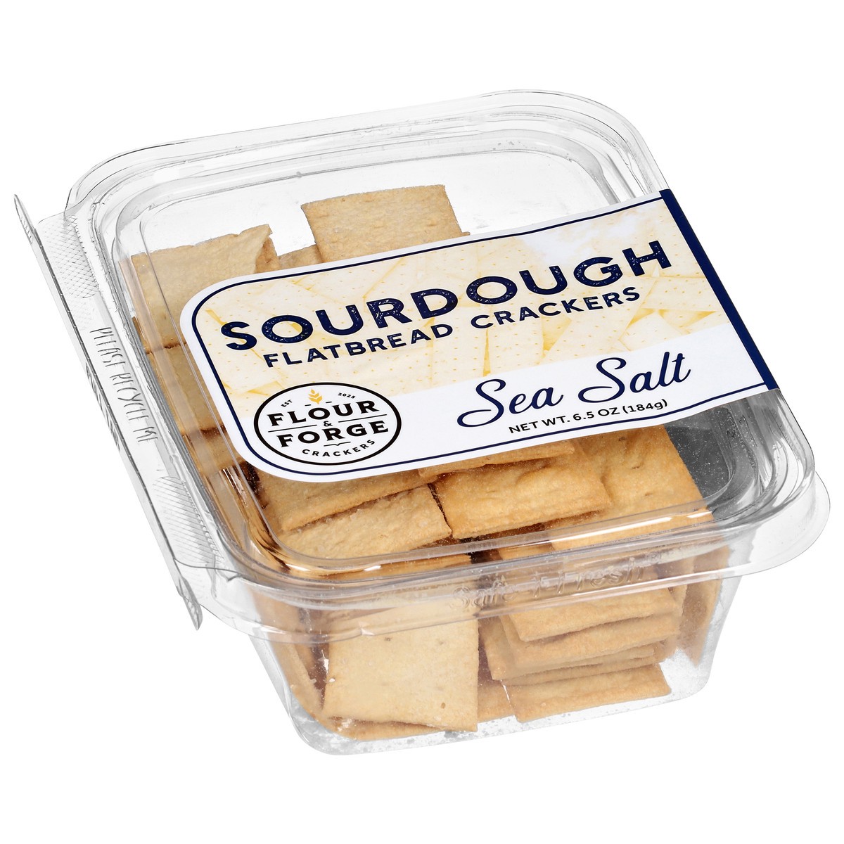 slide 2 of 4, Flour & Forge Sourdough Sea Salt Flatbread Crackers 6.5 oz, 6.5 oz