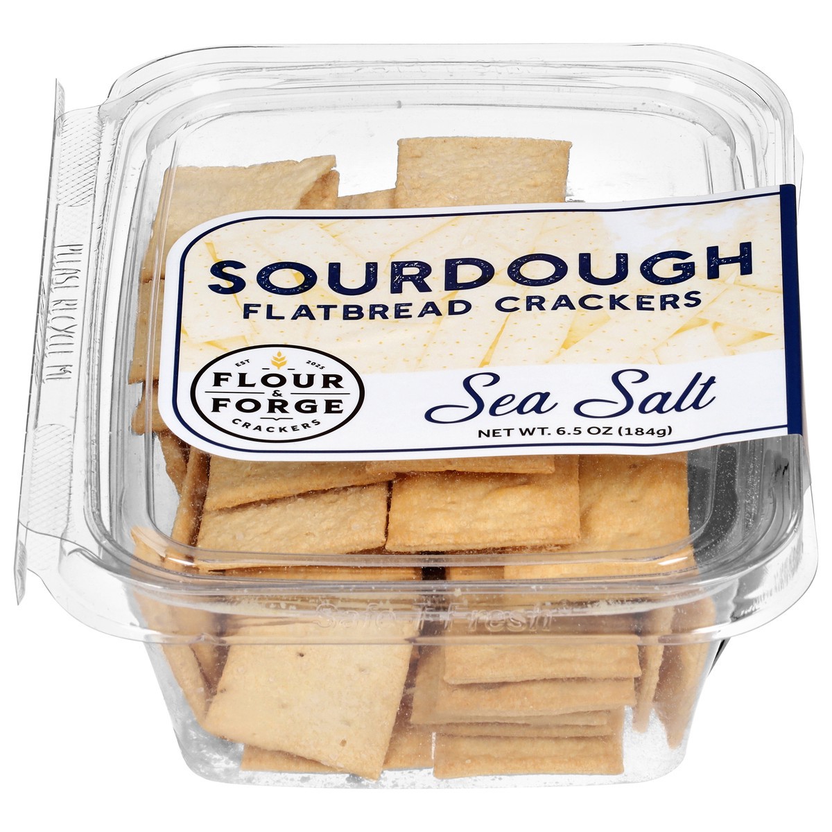 slide 1 of 4, Flour & Forge Sourdough Sea Salt Flatbread Crackers 6.5 oz, 6.5 oz