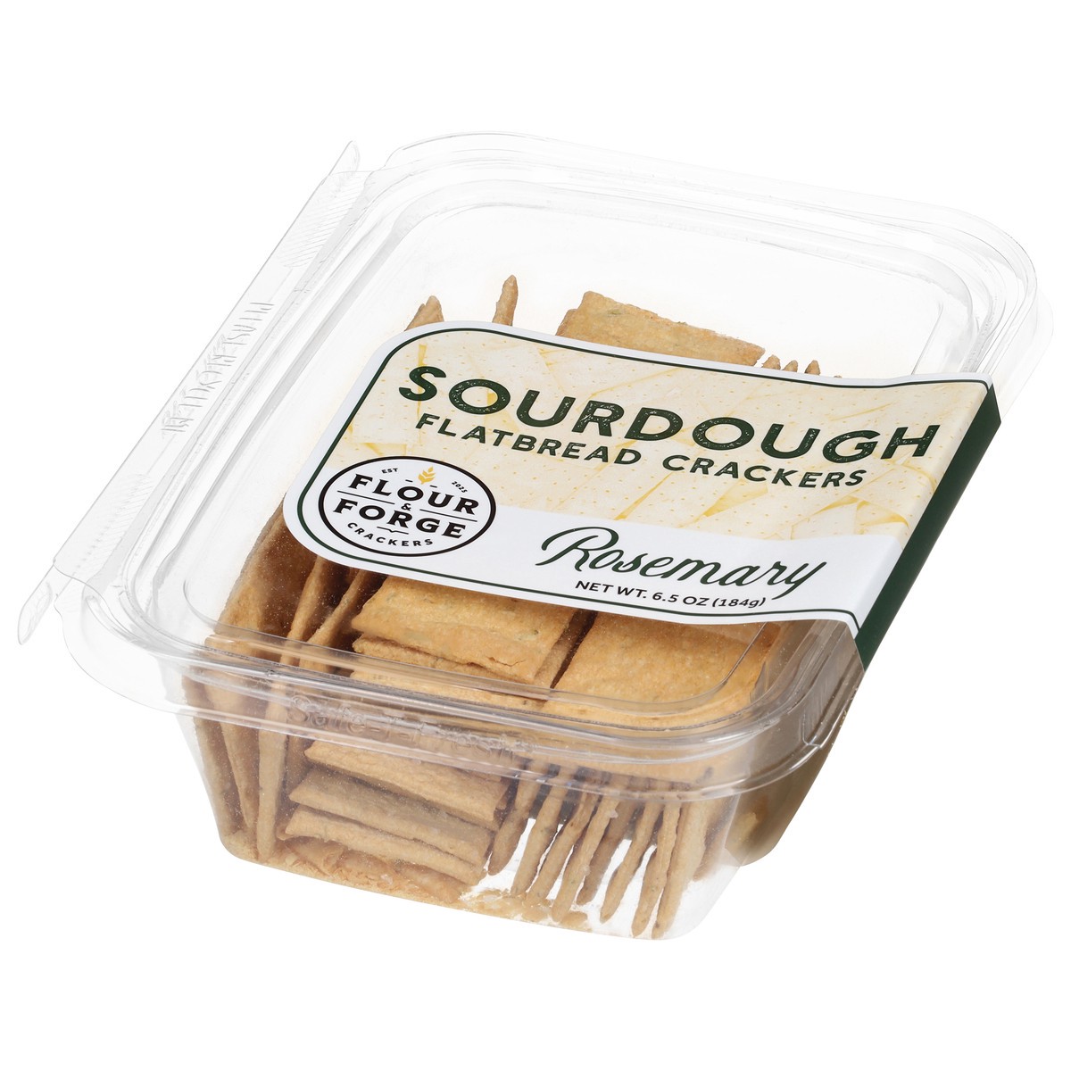 slide 2 of 4, Flour & Forge Sourdough Rosemary Flatbread Crackers 6.5 oz, 6.5 oz