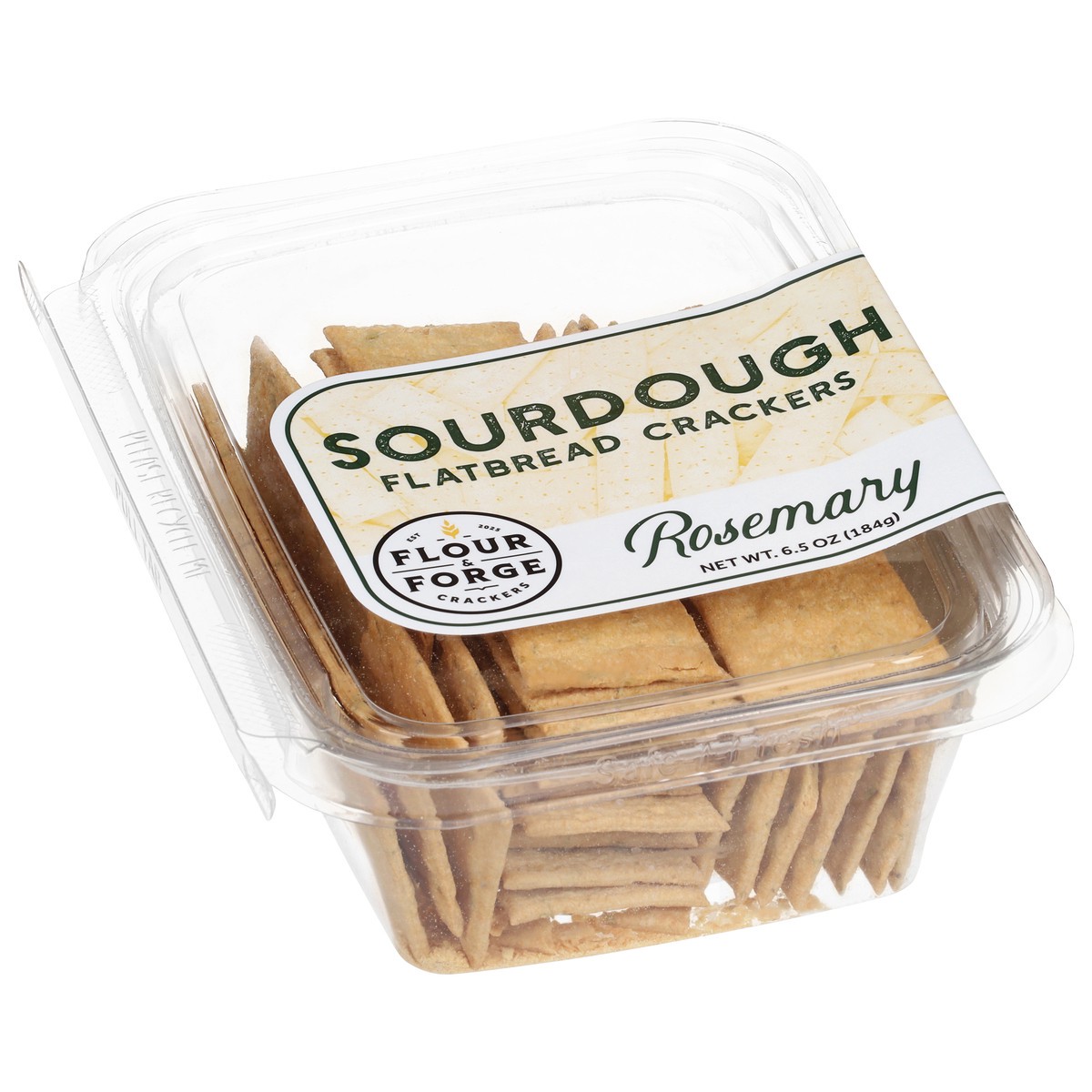 slide 3 of 4, Flour & Forge Sourdough Rosemary Flatbread Crackers 6.5 oz, 6.5 oz