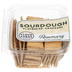 Flour & Forge Sourdough Rosemary Flatbread Crackers 6.5 oz