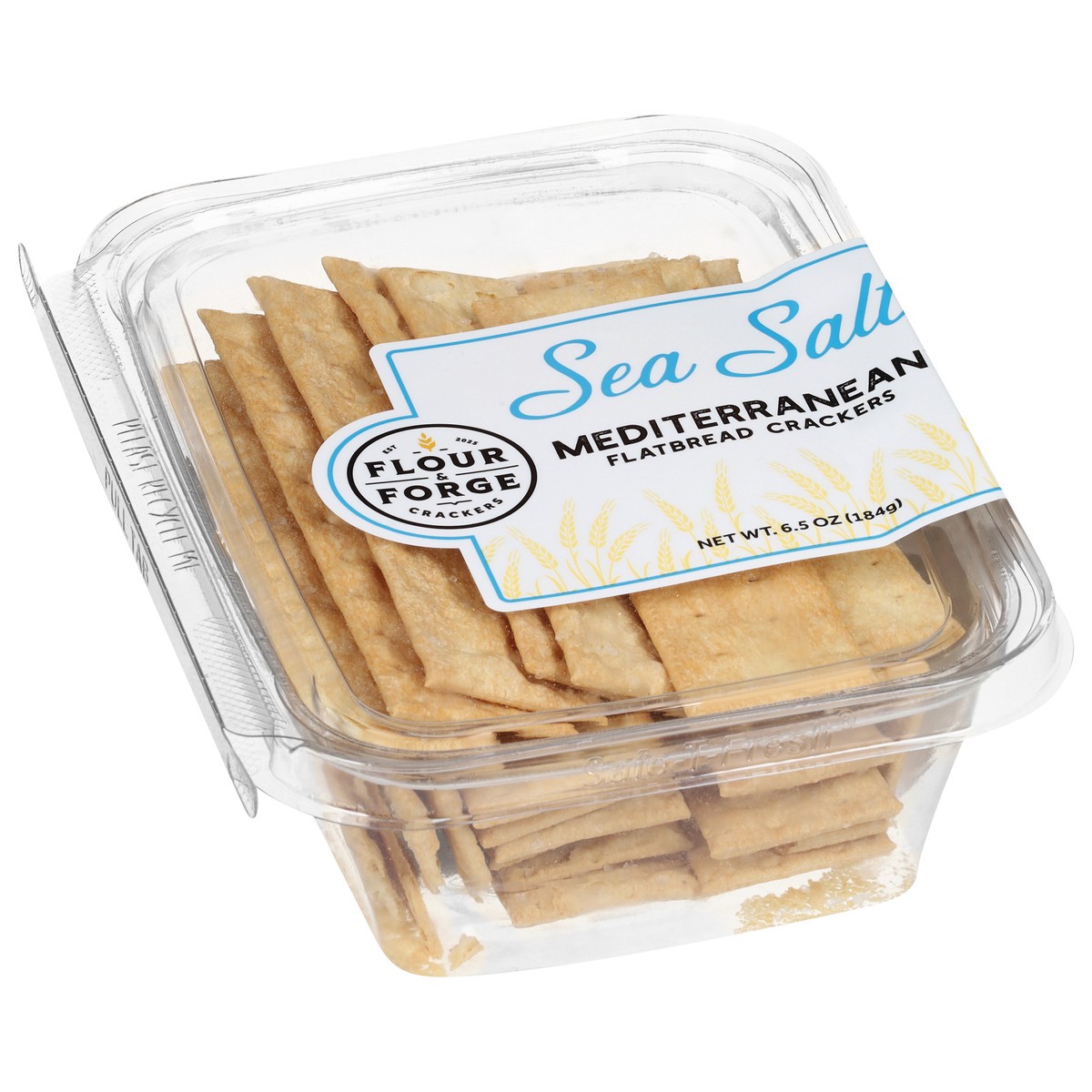 slide 3 of 4, Flour & Forge Mediterranean Sea Salt Flatbread Crackers 6.5 oz, 6.5 oz