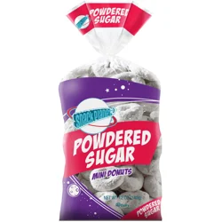 Snack Planet Powdered Sugar Mini Donuts - 12 oz