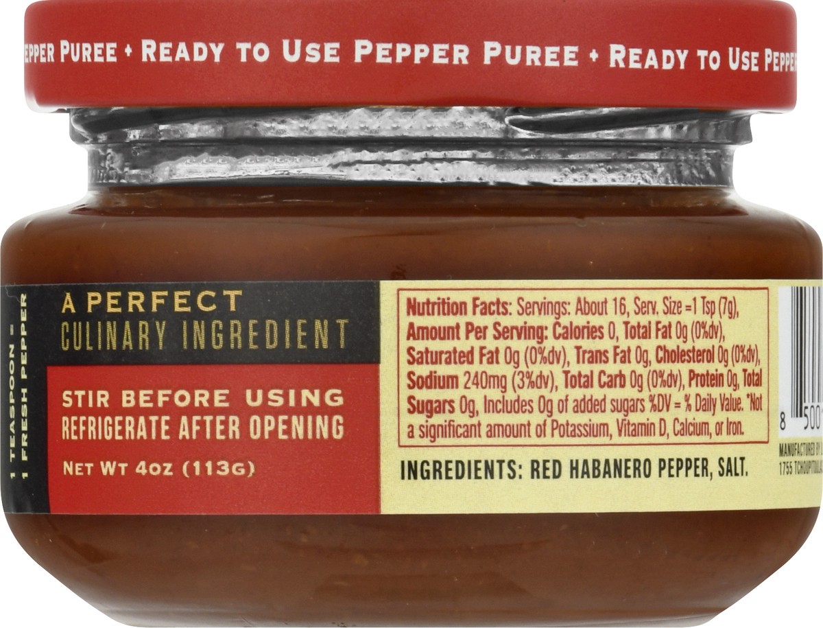slide 11 of 13, Louisiana Pepper Exchange Red Habanero Pepper Puree 4 oz, 4 oz