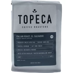 Topeca Italian Roast Whole Bean - 12 oz