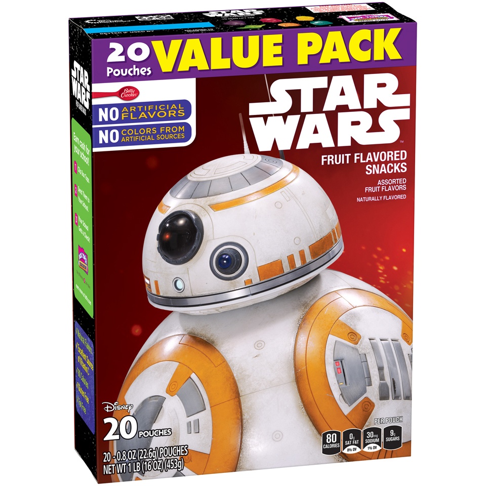 slide 1 of 1, Disney Star Wars Fruit Flavored Snacks, 20 ct; 0.8 oz