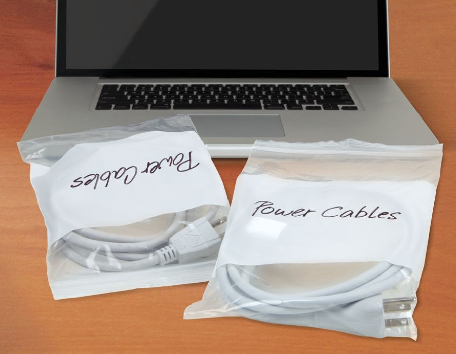 slide 5 of 6, Office Depot Brand Reclosable Bags with Write-On Panel, 50 ct; 6 in x 9 in