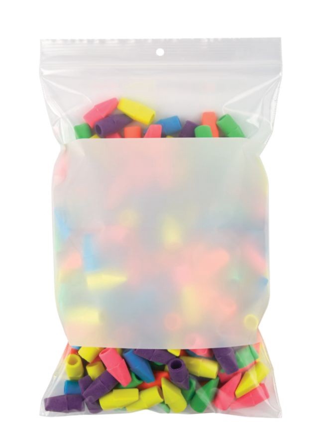 slide 2 of 6, Office Depot Brand Reclosable Bags with Write-On Panel, 50 ct; 6 in x 9 in