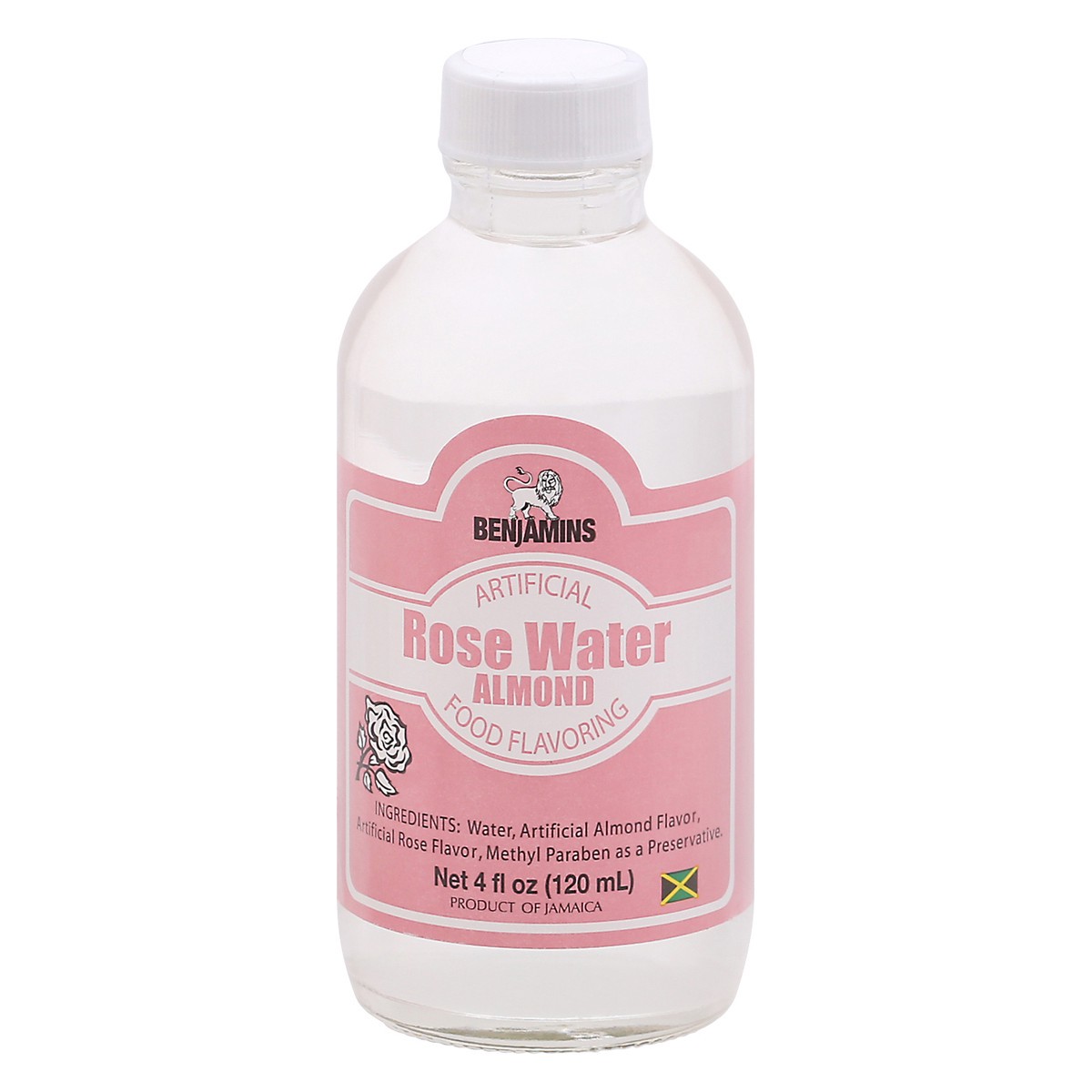 slide 1 of 10, Benjamins Rose Water Almond Artificial Food Flavoring 4 fl oz Bottle, 4 fl oz