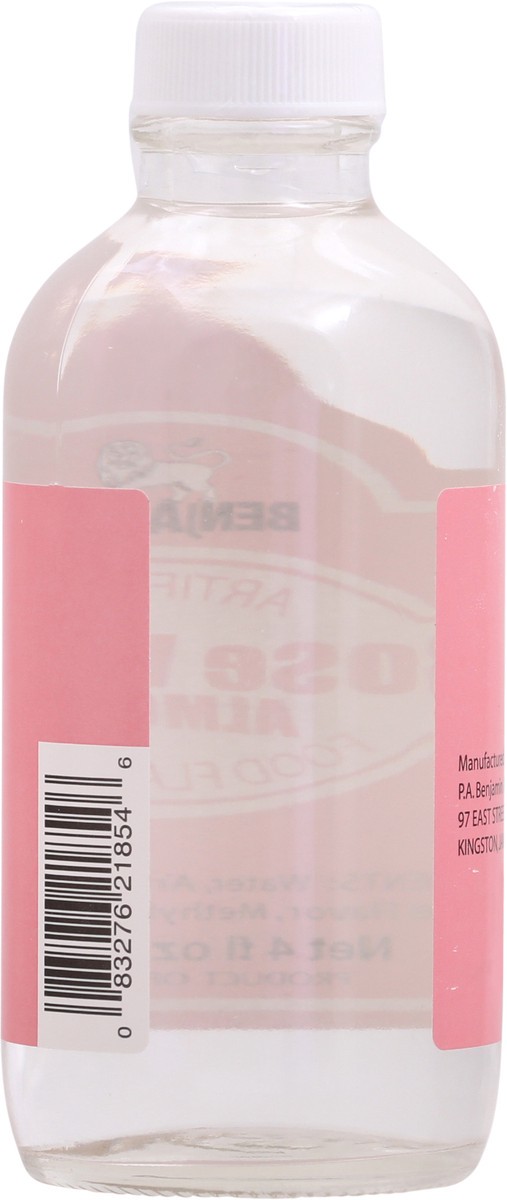 slide 10 of 10, Benjamins Rose Water Almond Artificial Food Flavoring 4 fl oz Bottle, 4 fl oz