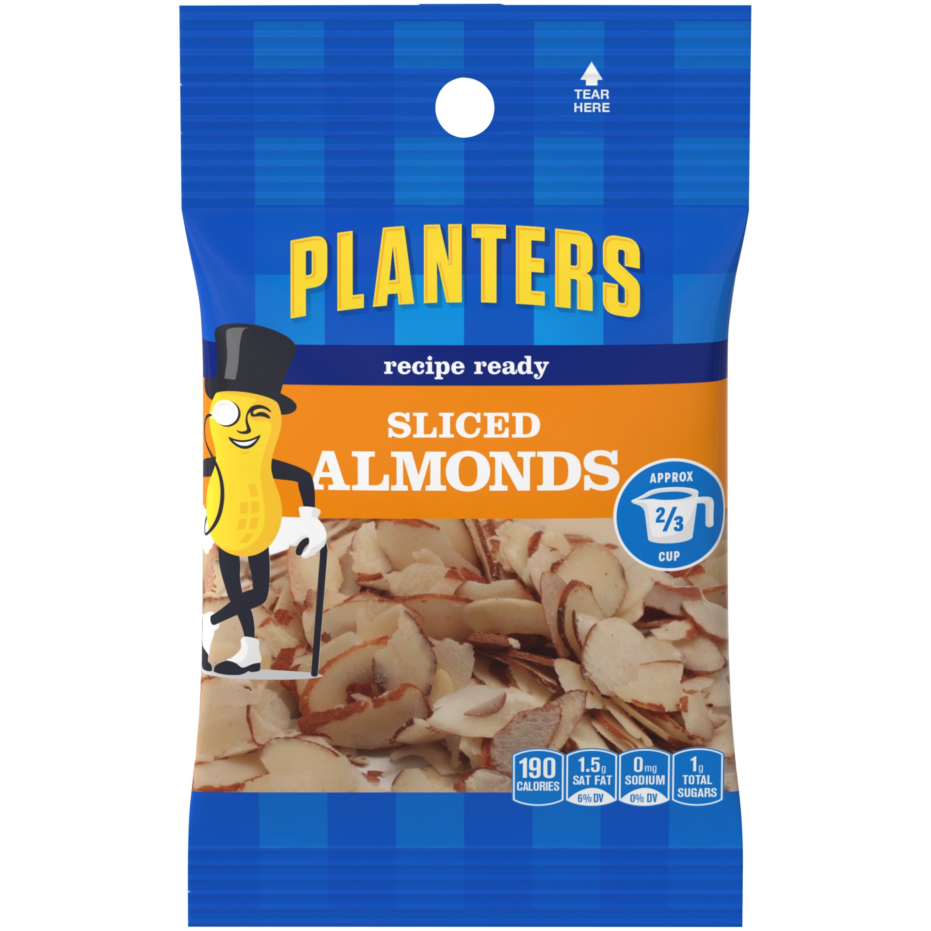 slide 1 of 1, Planters Recipe Ready Sliced Almonds Pack, 2.25 oz