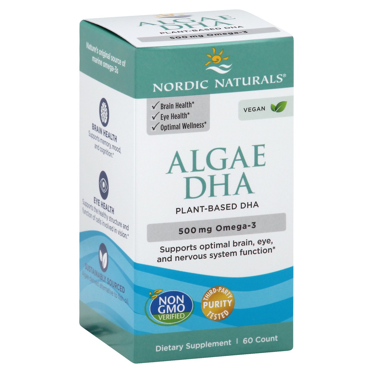 slide 13 of 13, Nordic Naturals Algae Dha, 60 ct