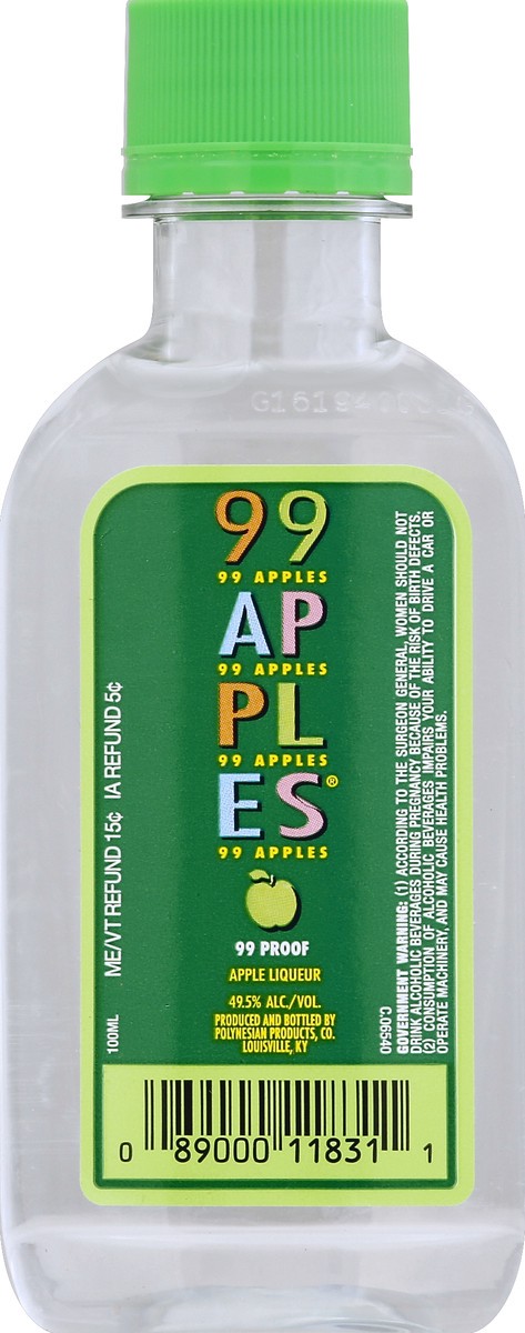 slide 2 of 2, 99 Brand 99 Apples Liqueur 100ml 99 Proof, 100 ml