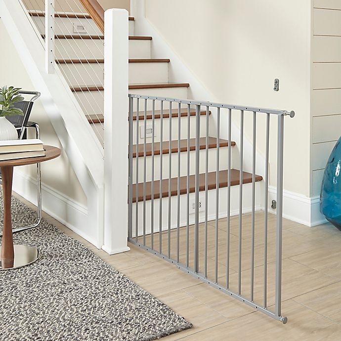 slide 3 of 8, Storkcraft Easy Walk-Thru Metal Safety Gate - Grey, 1 ct